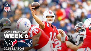 Houston Texans vs New England Patriots  2024 Week 6 Game Highlights [upl. by Elorak]