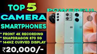 Snapdragon 870 5G  Top 5 Best Camera Phone Under 20000 in 2024  Best 5G Smartphones Under 20000 [upl. by Sedinoel211]