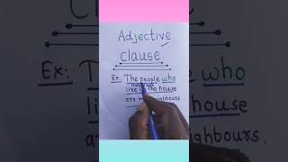 Clause adjectiveclause shorts sscboardexams [upl. by Yalahs]