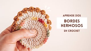 BORDES CLÁSICOS EN CROCHET  paso a paso [upl. by Belter]