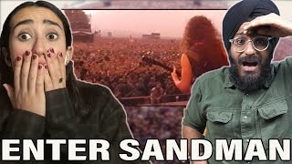 Indians React to Metallica  Enter Sandman Live Moscow 1991 [upl. by Llenil186]