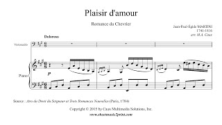 Martini  Plaisir damour  Cello [upl. by Shargel]