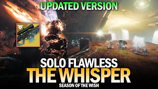 Solo Flawless The Whisper Exotic Mission First Completion  New Version Destiny 2 [upl. by Saihttam]