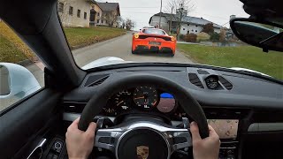 POV Porsche 991 GT3  9000 RPM SCREAMING SOUND [upl. by Silvestro]