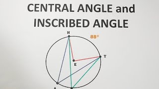 Central Angle and Inscribed Angle  Circle Grade 10 Math [upl. by Cirilla]