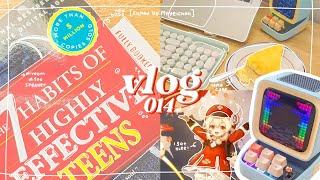 ○ ˚ₓ vlog 014  watching anime divoom ditoo wall decor  food [upl. by Enram]