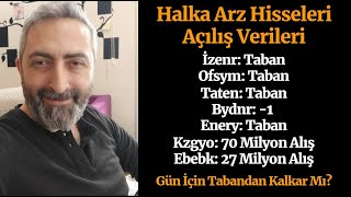 Halka Arz Hisselerinde Açılış Verileri izenr ofsym taten enery bydnr kzgyo ebebk [upl. by Ivets]