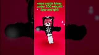 xmas rblx avatar ideas boy and girl 🎄🎄🎄roblox edit avatars shorts dontflop [upl. by Cordi]