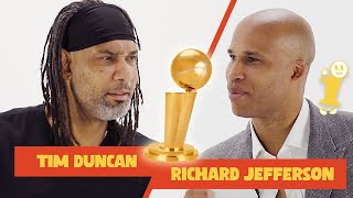 How Did Tim Duncan Agree to This Interview The Richard Jefferson amp Larry Show  Ep 1 [upl. by Nissensohn746]