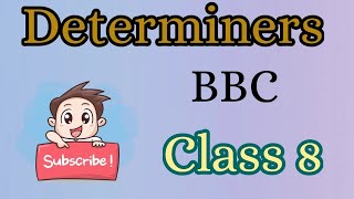 DeterminersClass 8BBCPractice of DeterminersUse of few a few the fewGrammar practice [upl. by Bernarr152]