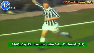 Zbigniew Boniek  31 goals in Serie A Juventus Roma 19821988 [upl. by Dyan]