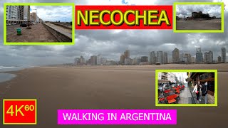 4K⁶⁰ 🚶  👉 NECOCHEA ☀️ walk  ARGENTINA  Walking tour  TRAVEL  Vlog 🌟 [upl. by Macario]