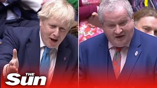 Boris Johnson makes VERY personal weight jibe at Ian Blackford [upl. by Nyleuqcaj]