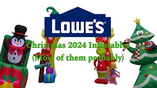 LOWES CHRISTMAS INFLATABLES 2024 Most probably [upl. by Ennoryt505]