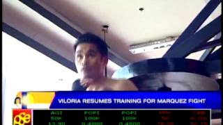 Viloria resumes training for Marquez fight [upl. by Anahsit]