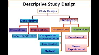 Descriptive Study Designs Case reportseries ecological and crosssectional [upl. by Hgielak167]