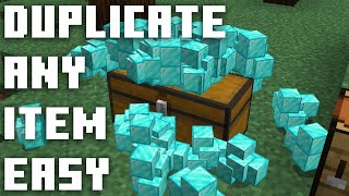 Easy Item Duplication Glitch for 1181 Minecraft [upl. by Felicle]