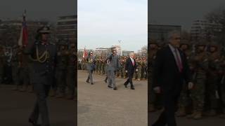 Ceremonia Juramento a la Bandera Honores Presidente de la Republica 8 Julio 2019 Santiago Chile [upl. by Loftus]