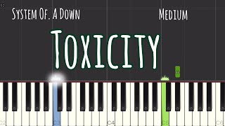 System Of A Down  Toxicity Piano Tutorial  Medium [upl. by Crespi782]