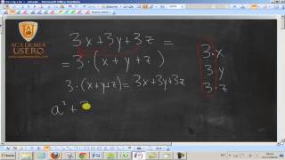 Sacar factor común de polinomios UD05 Matemáticas 2º ESO Academia Usero Estepona [upl. by Annora]