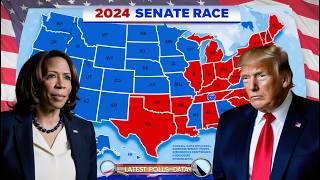 UPDATED 2024 US Senate Map with Shocking Latest Poll Data Across All 50 States [upl. by Lemhar]