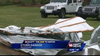 Rankin County recovering from storm damage [upl. by Naihtsirc]