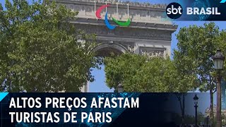 Paris tem hotéis com ocupação abaixo do ano passado  SBT Brasil 300724 [upl. by Luella]