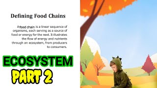 FOOD CHAIN  FOOD WEB  ECOLOGICAL SUCESSION JKSSB FOR VET PHARMIST  FEMALE SUPERVISIOR FORESTERY [upl. by Ecinuahs]