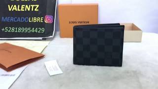 LV Amerigo Wallet Damier Graphite Unboxing Review [upl. by Nomyad694]