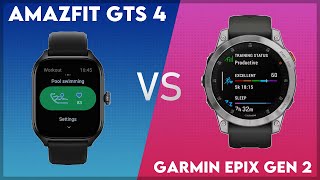 Amazfit GTS 4 vs Garmin Epix Gen 2 Comparison [upl. by Benjy]