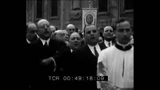 Processione con limmagine dell Immacolata alla basilica di San Giovanni in Laterano 1931 [upl. by Uhp808]