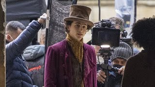 See Timothée Chalamet on the Set of WONKA [upl. by Aneerahs842]