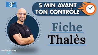 5 minutes avant ton contrôle  Fiche sur Thalès [upl. by Phelps]