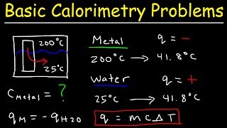 How To Solve Basic Calorimetry Problems in Chemistry [upl. by Meehsar211]