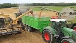 4 New Holland amp Claas  Harvest 2016  Dji Phantom ETA LEPI [upl. by Voltz540]