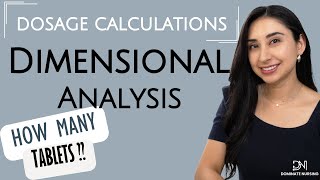 Solve for tablets using dimensional analysis dosage nursing [upl. by Hiroko]