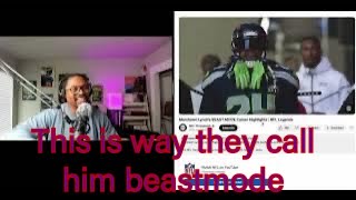 Marshawn Lynch Highlight Reaction Video [upl. by Esikram]