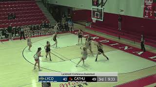 Catholic WBB v Lycoming 1324 Highlights [upl. by Skolnik987]