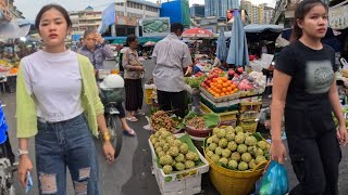 Cambodia 2024 Walk  Phnom Penh City Walking Tour 4K [upl. by Blythe]