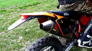 KTM EXC 450 Akrapovic titan withwithout dBKiller HD [upl. by Akla]