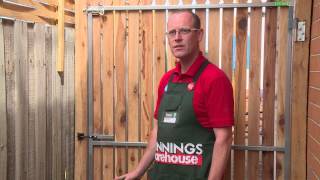 How To Install A Gate Latch  DIY At Bunnings [upl. by Enelhtak]