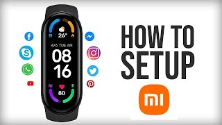 Mi Band 6  How to PairConnectSetup Notifications more [upl. by Marvella]