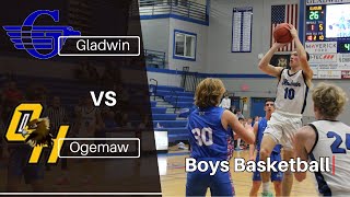 Gladwin Varsity Boys Basketball vs Ogemaw 21324 [upl. by Enelloc]