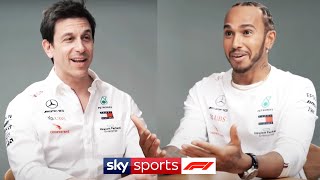 Lewis Hamilton amp Toto Wolff open up on contract negotiations arguments amp Mercedes’ F1 success [upl. by Ahsehyt]