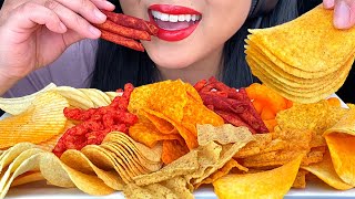 ASMR CHIPS 12 DIFFERENT FLAVORS EXTREME CRUNCH No Talking  ASMR Phan [upl. by Guria]