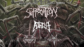 Suffocation Atheist Soreption Contrarian North American Tour 2022 [upl. by Calli]