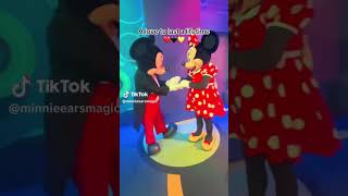 Cute love moment of Mickey and Minnie Mouse at Disneys Epcot in Walt Disney World 2 HD [upl. by Aniras878]