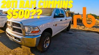 Auction special RAM CUMMINS can we FIX IT FOR UNDER 500 [upl. by Casavant785]