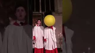 Boi uses helium balloon in choir 😂 [upl. by Ainalem]