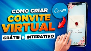 Convite Virtual e Interativo ANIMADO no Canva  Como Fazer e Ganhar MUITO Dinheiro [upl. by Latsirk]